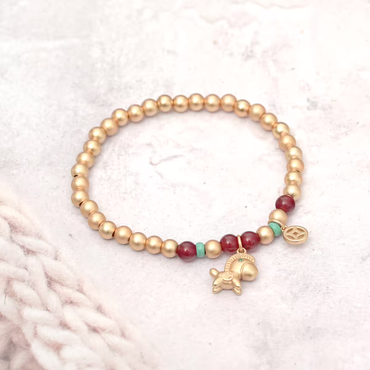 馬到金來&times;串珠手鍊-第1張