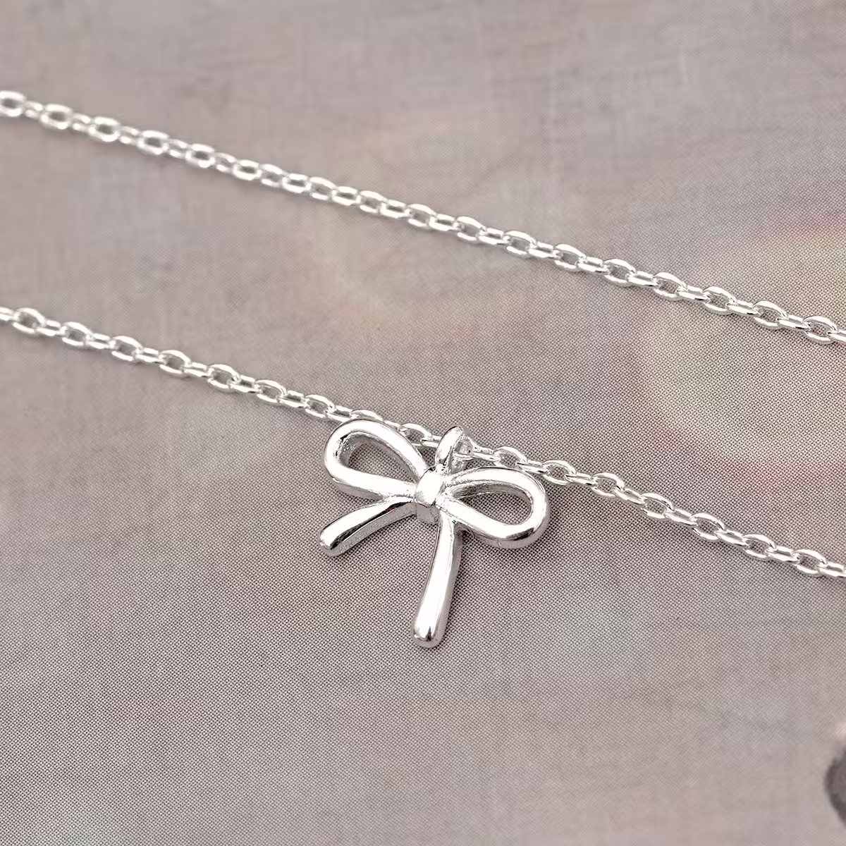 925銀飾&times;小清心蝴蝶結&times;鎖骨項鍊-第3張