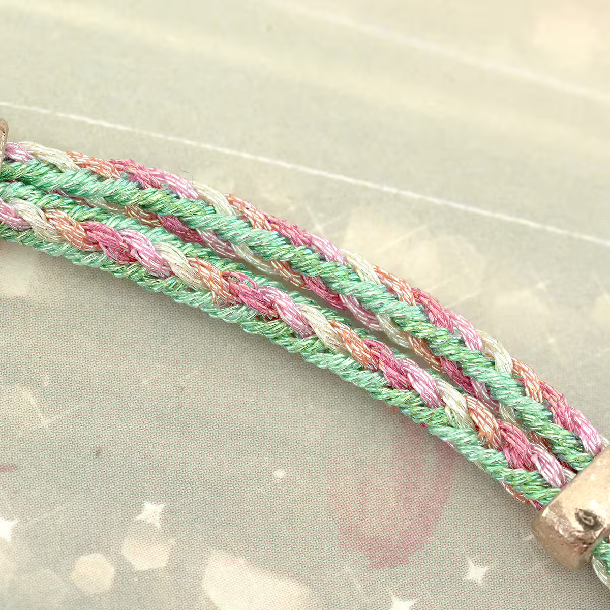 恭喜發財&times;藍色五彩繩&times;拉繩手鍊-第6張