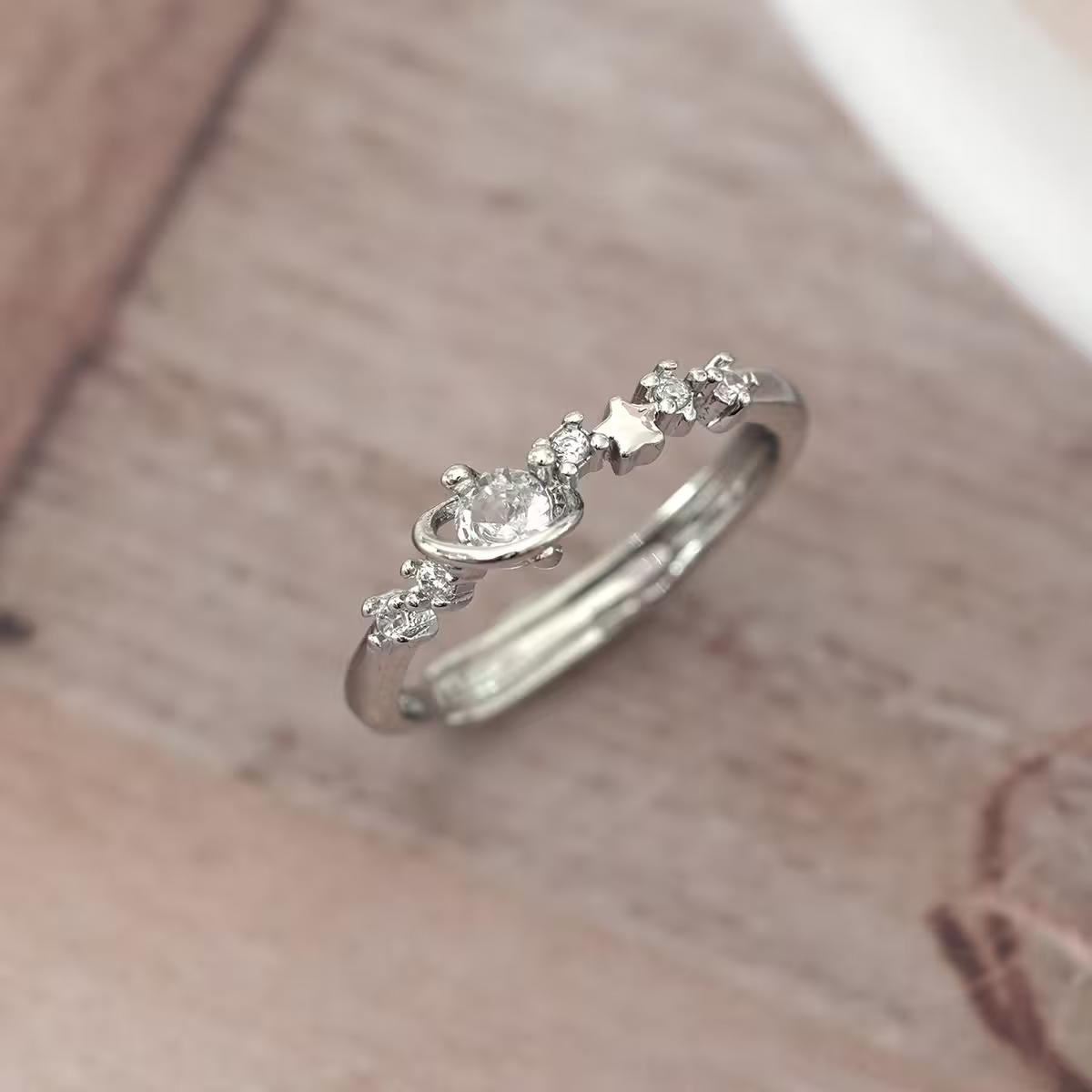 925銀飾&times;環繞星球&times;開口戒指-第2張