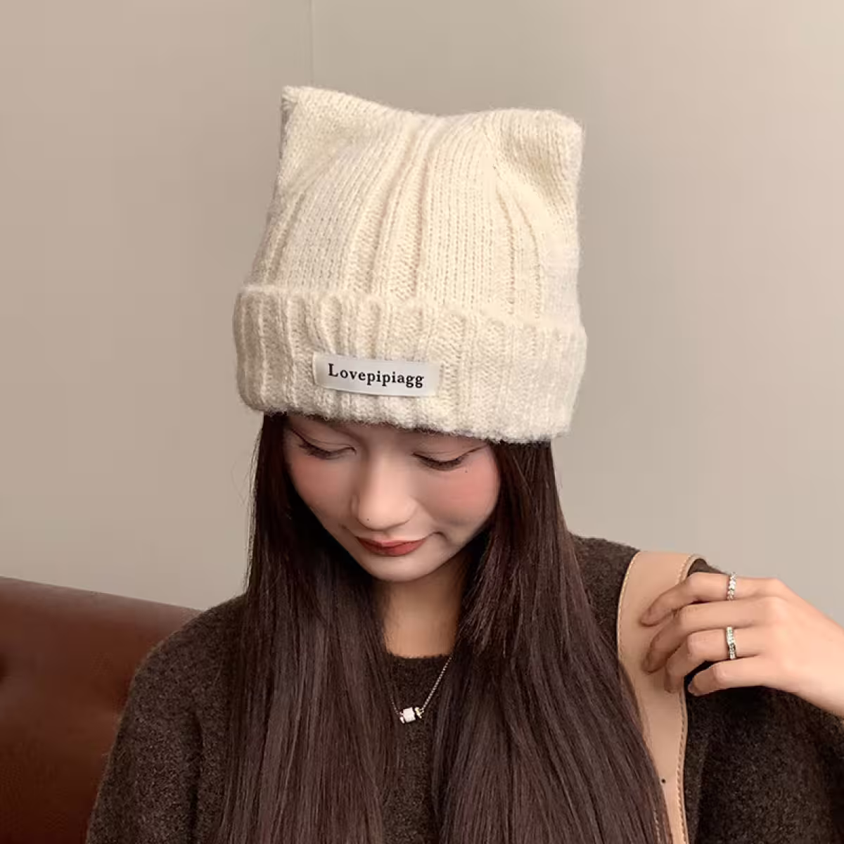 尖尖貓耳&times;毛帽&times;灰色-第6張