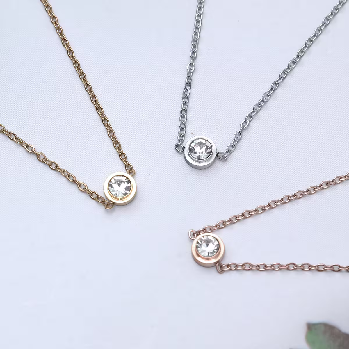 316鋼飾&times;小單鑽&times;手鍊&times;金色-第6張