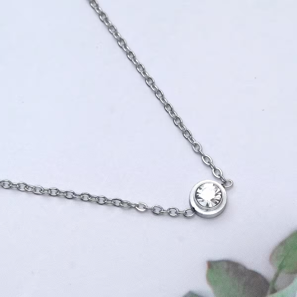 316鋼飾&times;小單鑽&times;手鍊&times;銀色-第4張