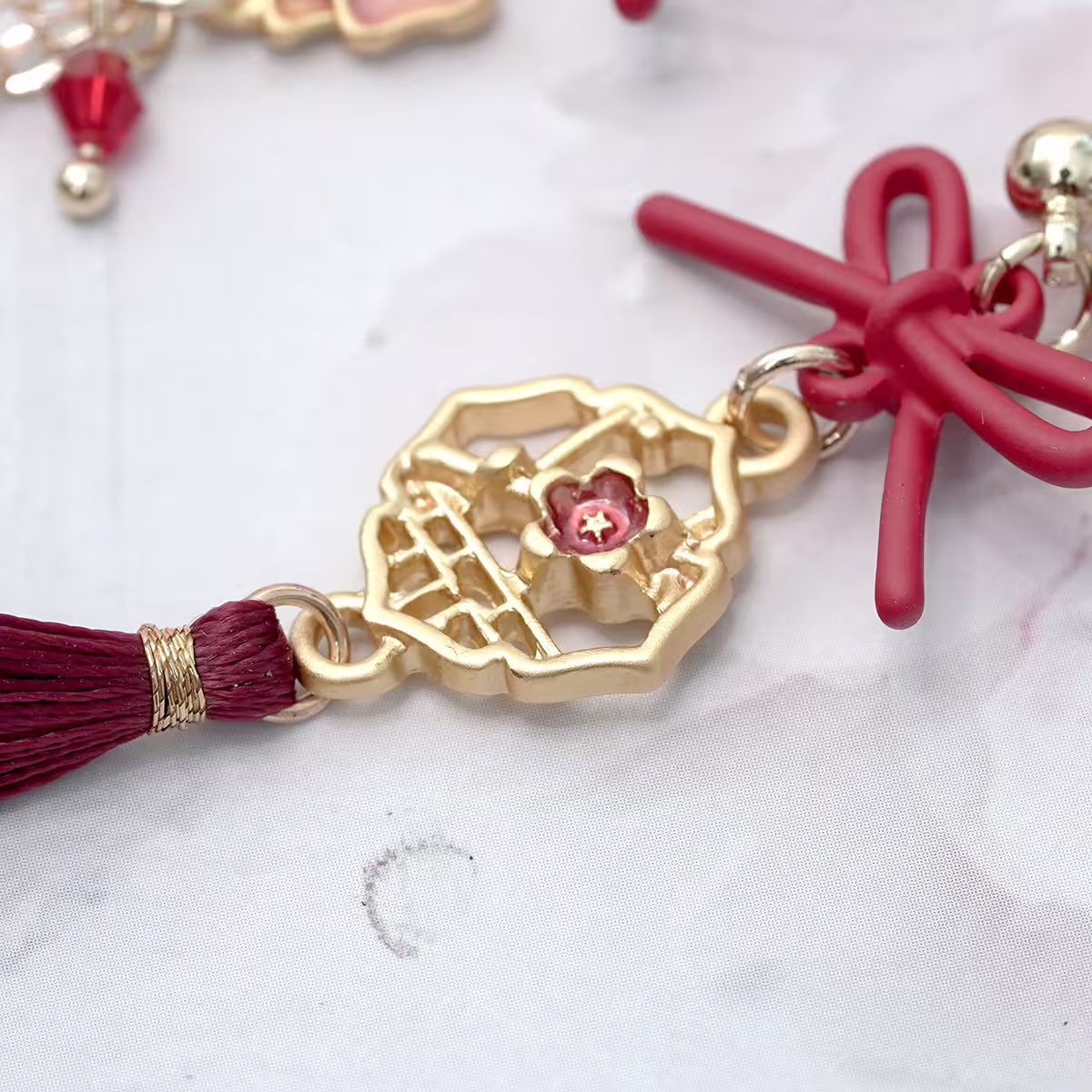 蝴蝶古風窗花&times;不對稱三角耳夾-第3張