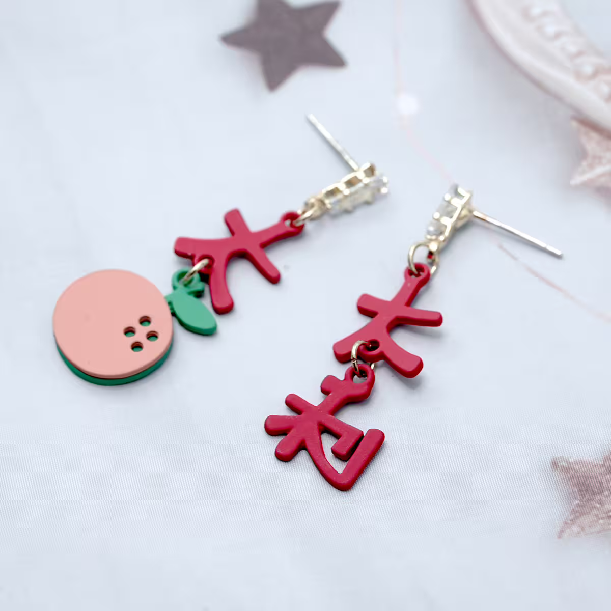 大橘大利&times;不對稱吊墜耳扣-第3張