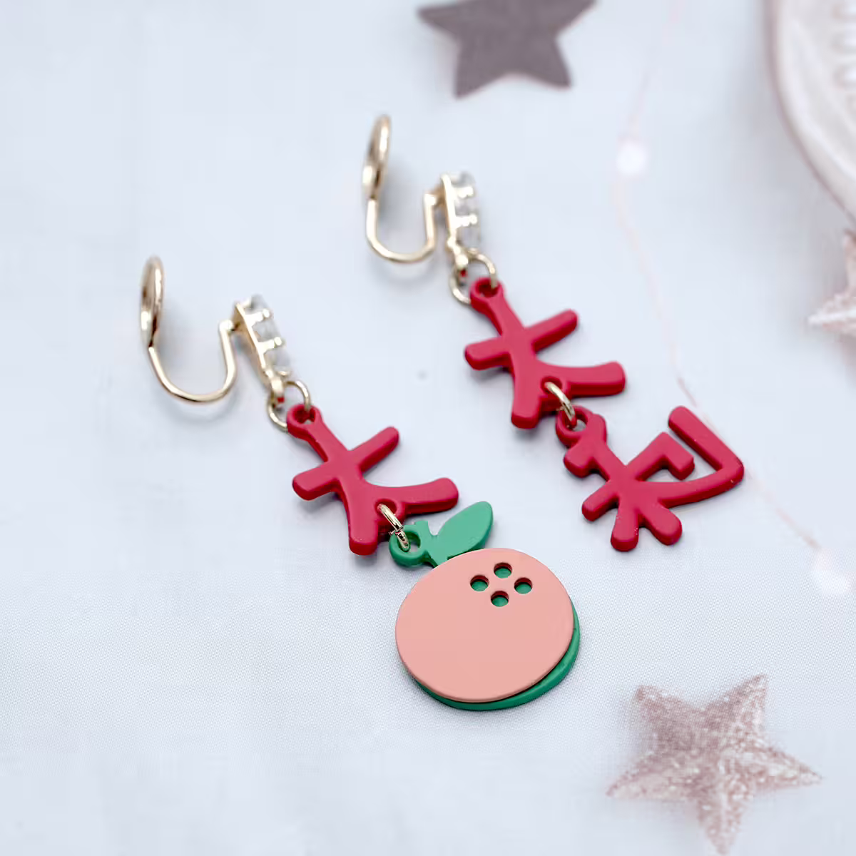 大橘大利&times;不對稱蚊香盤U型耳夾-第2張