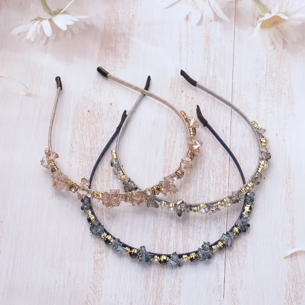 法式輕奢水晶&times;髮箍&times;共三色-第1張