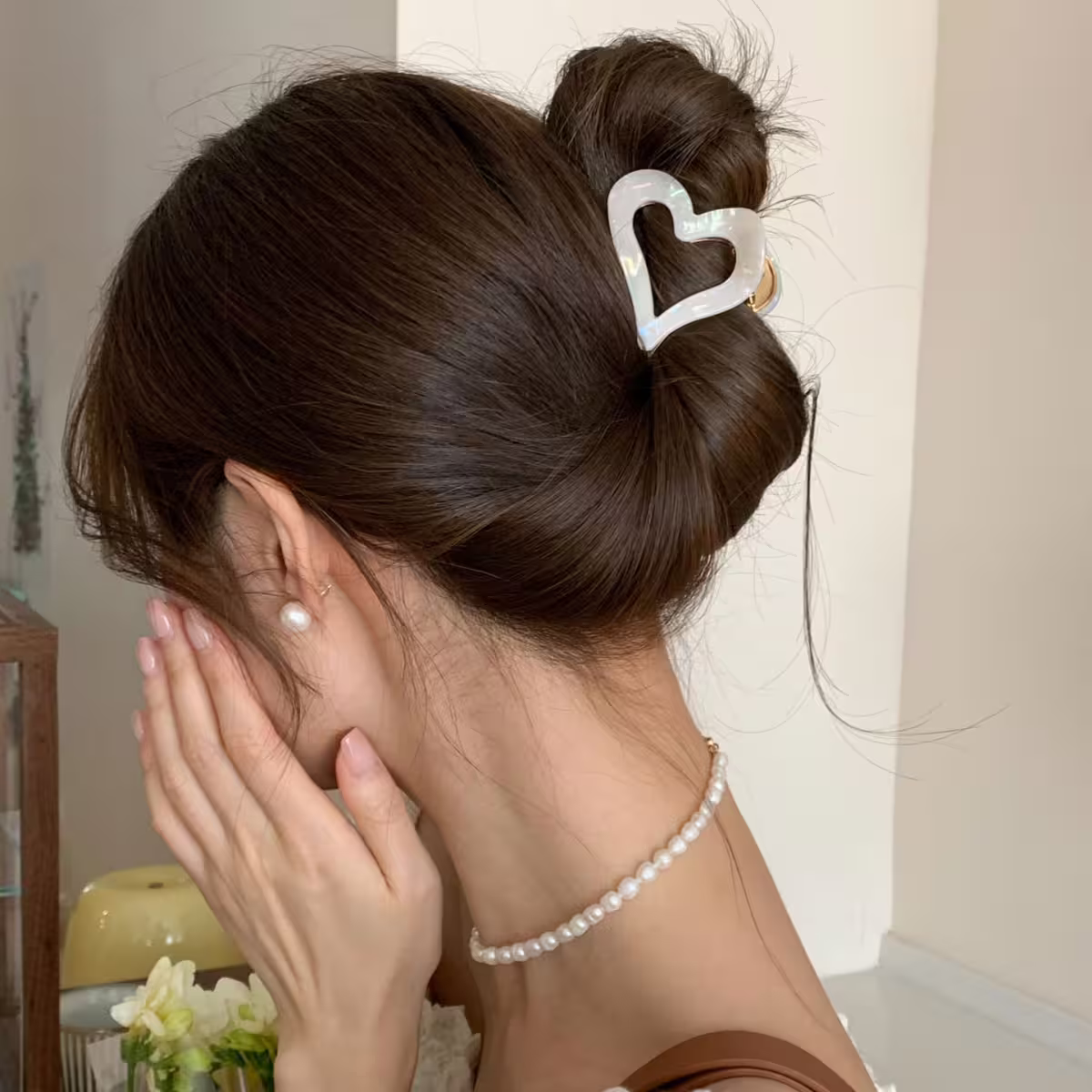 心型幻彩醋酸&times;鯊魚夾&times;共三色-第5張