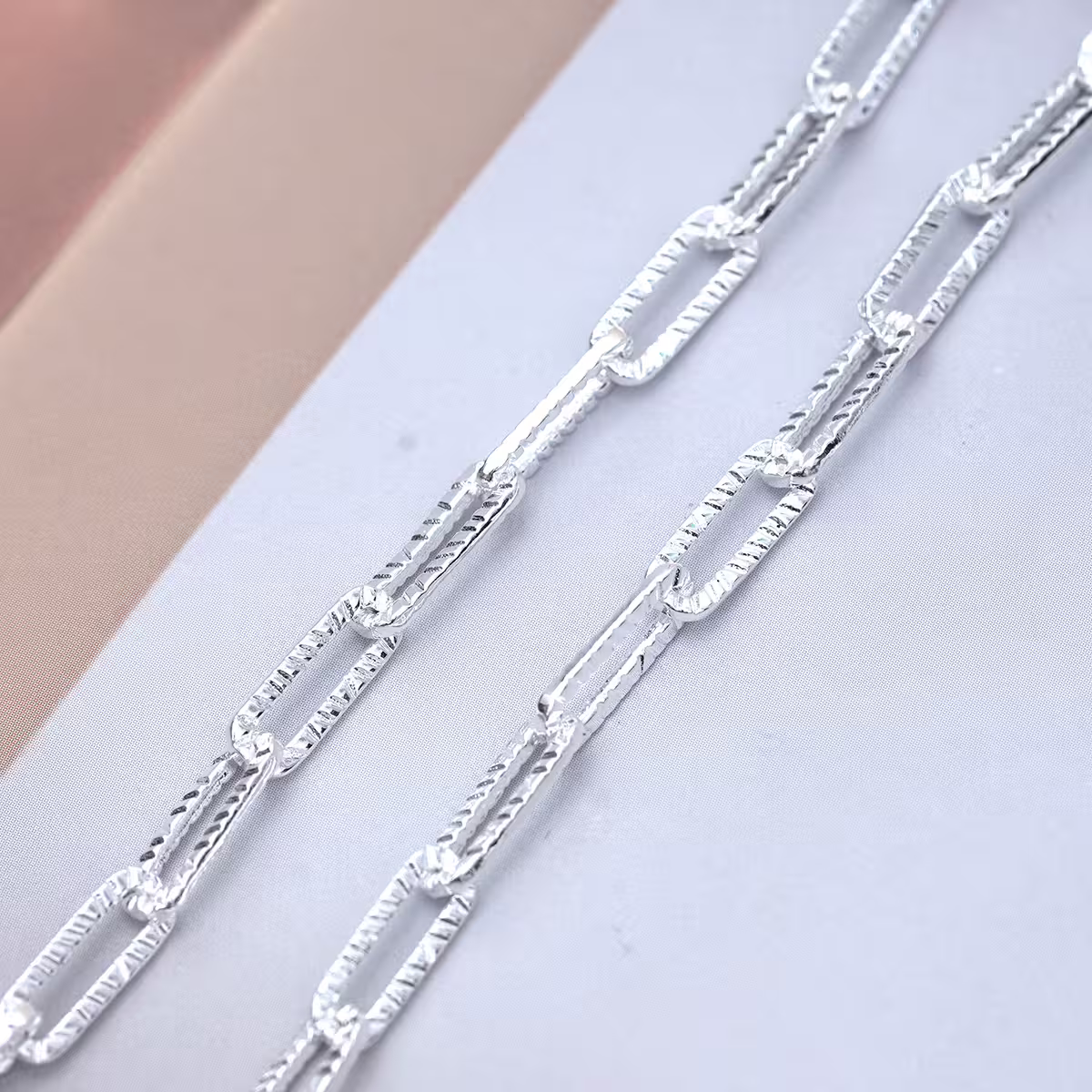 925銀飾&times;鍊條刻痕&times;鎖骨項鍊-第3張