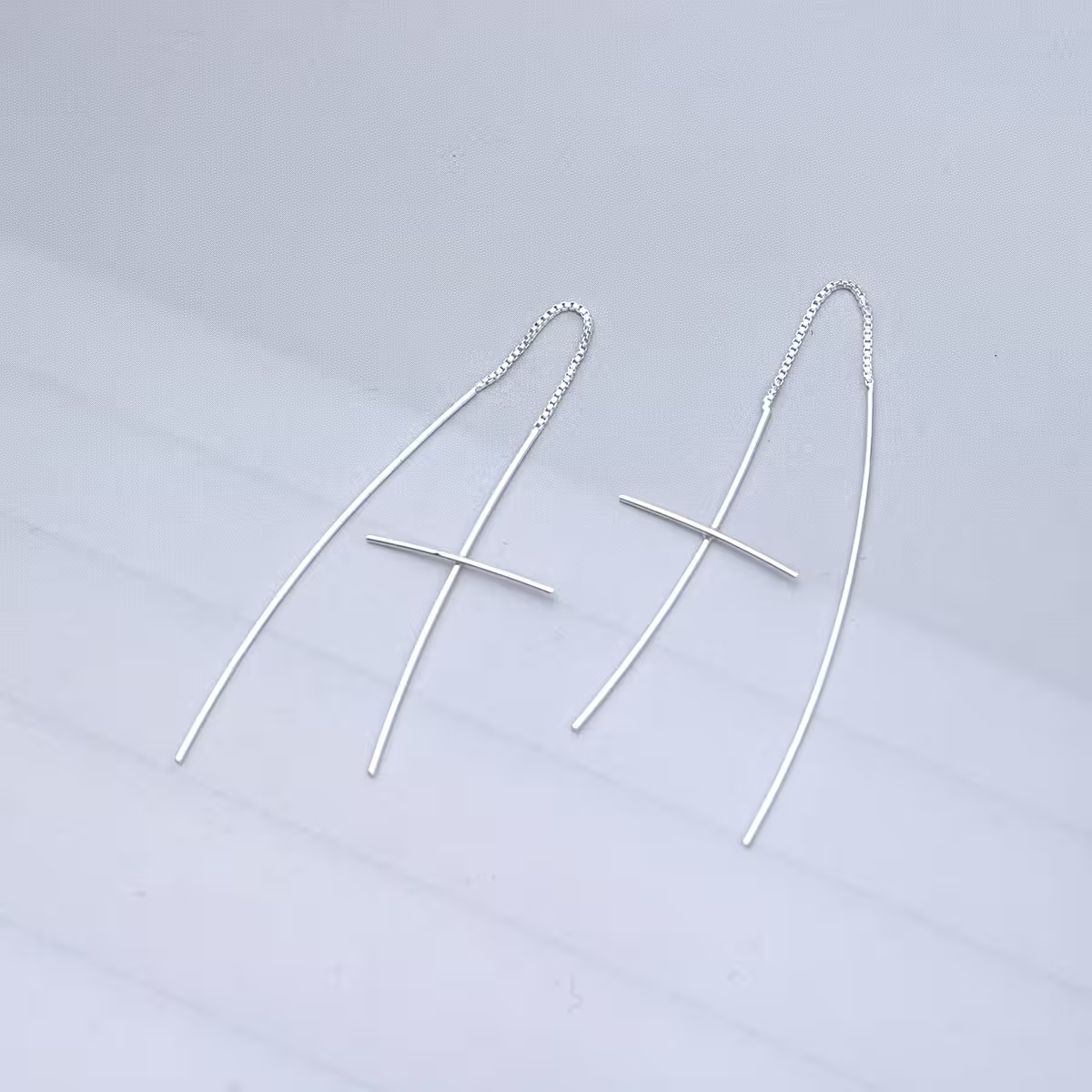 925銀針&times;長十字&times;耳線-第2張