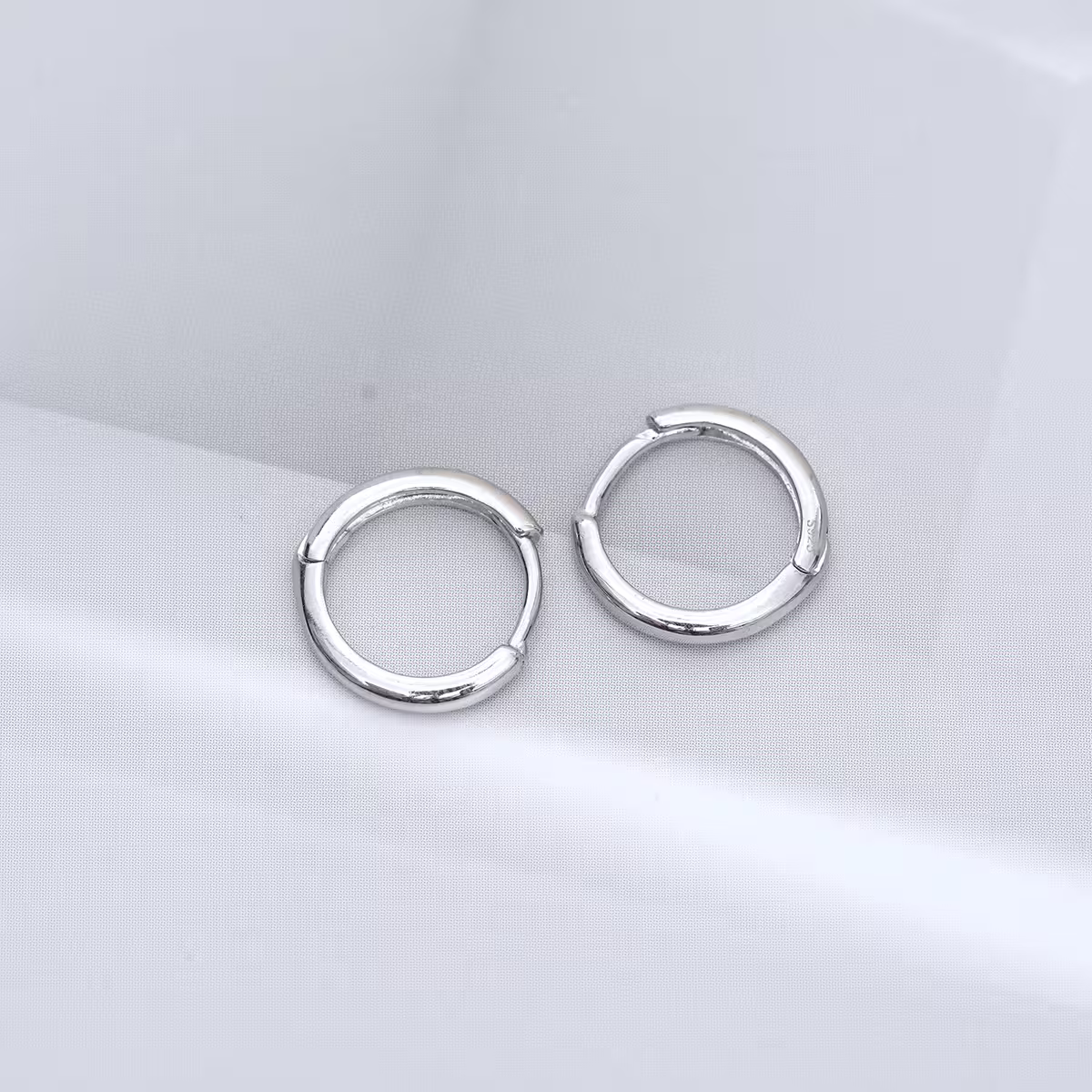 925銀針&times;13mm光面極簡圓環&times;耳扣-第4張