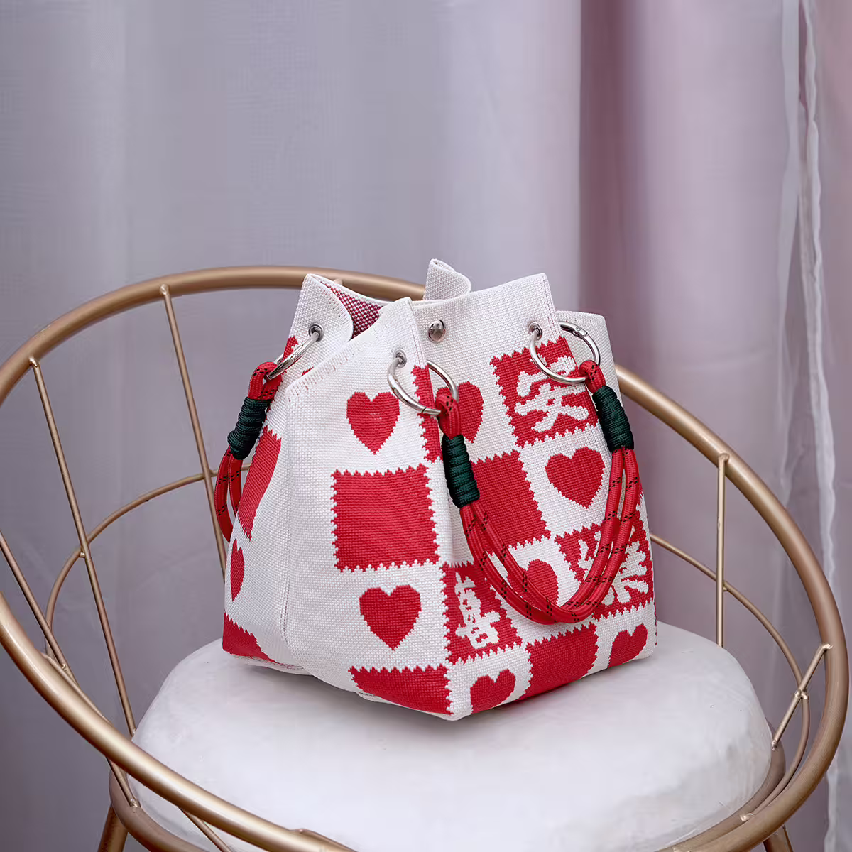 平安喜樂&times;針織手提袋-第2張