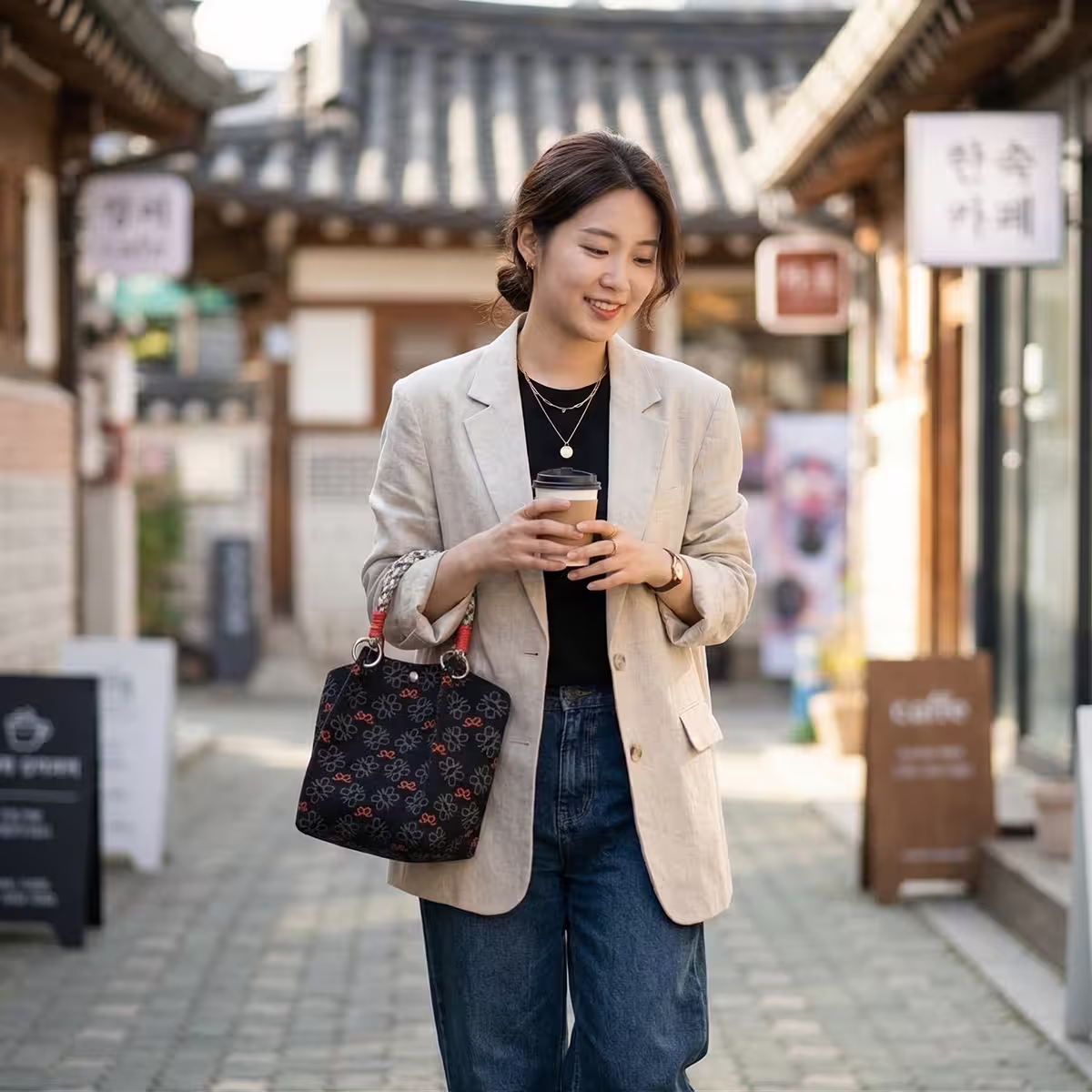 黑色蝶影&times;針織手提袋-第6張