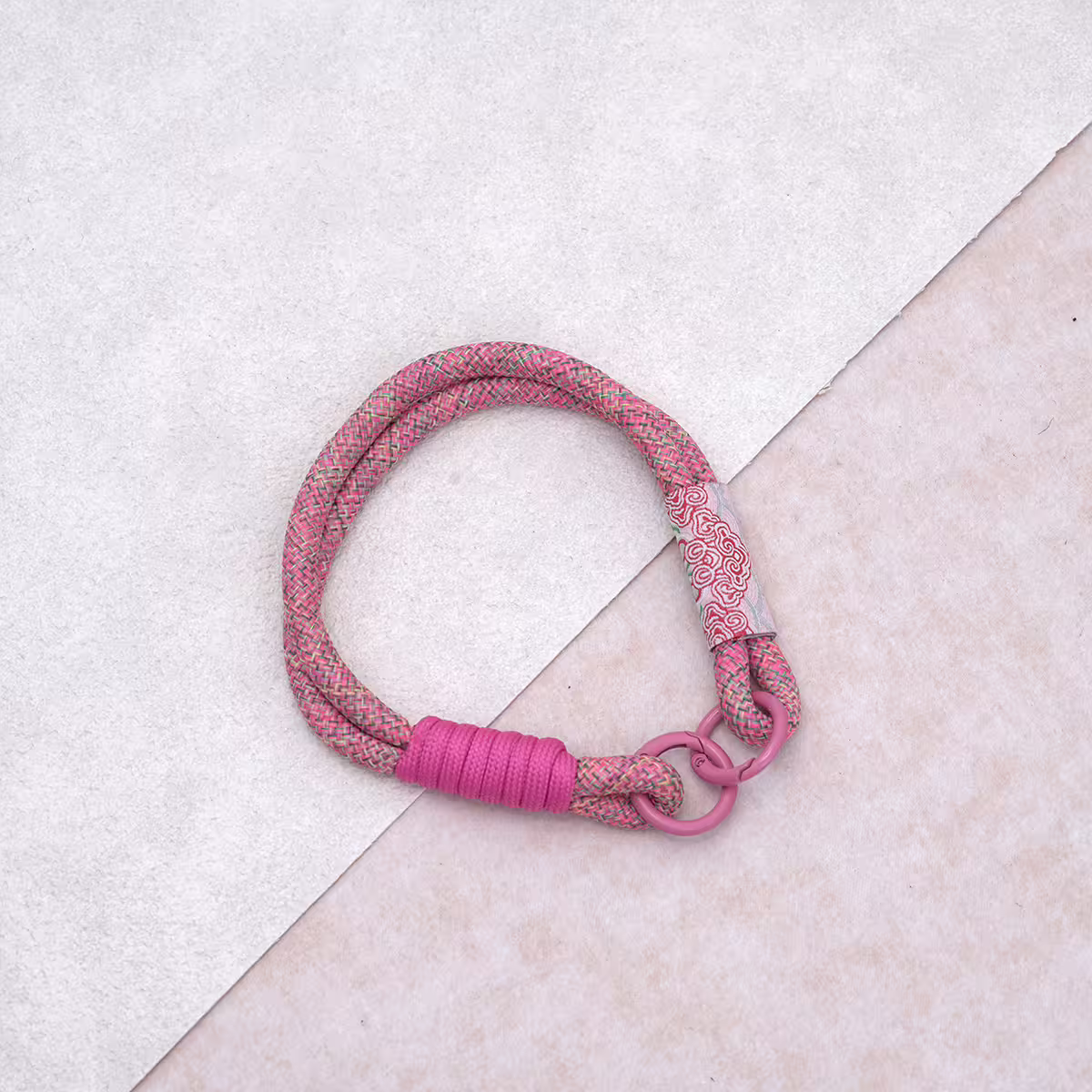 雙線古風祥雲&times;手機腕帶掛繩&times;桃紅-第3張