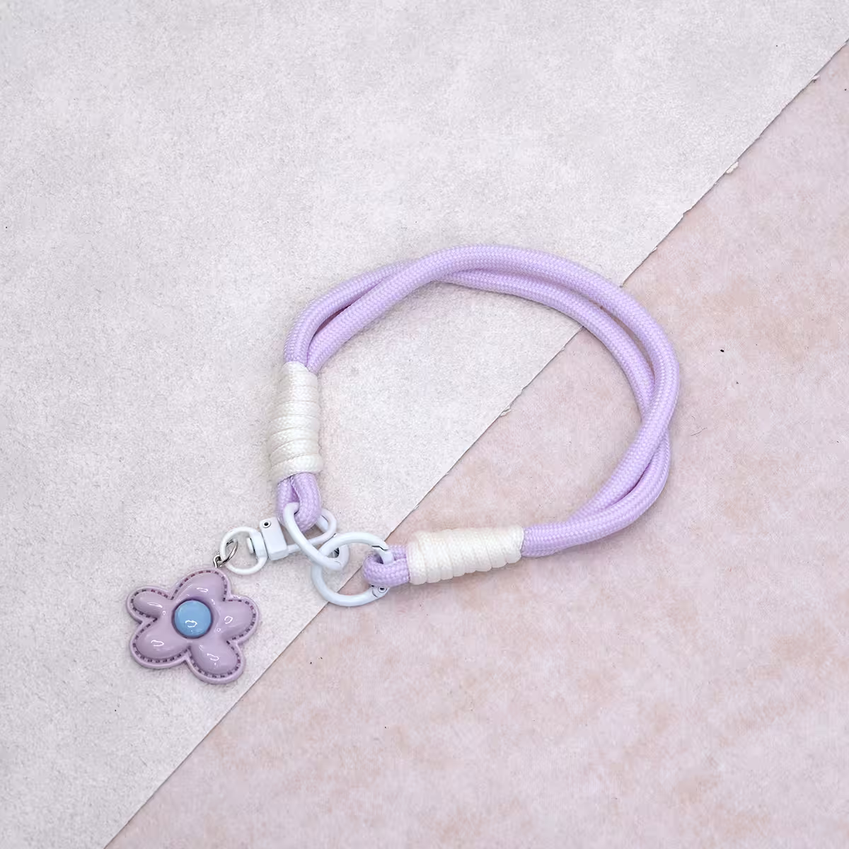 花朵多巴胺&times;手機腕帶掛繩&times;紫色-第2張
