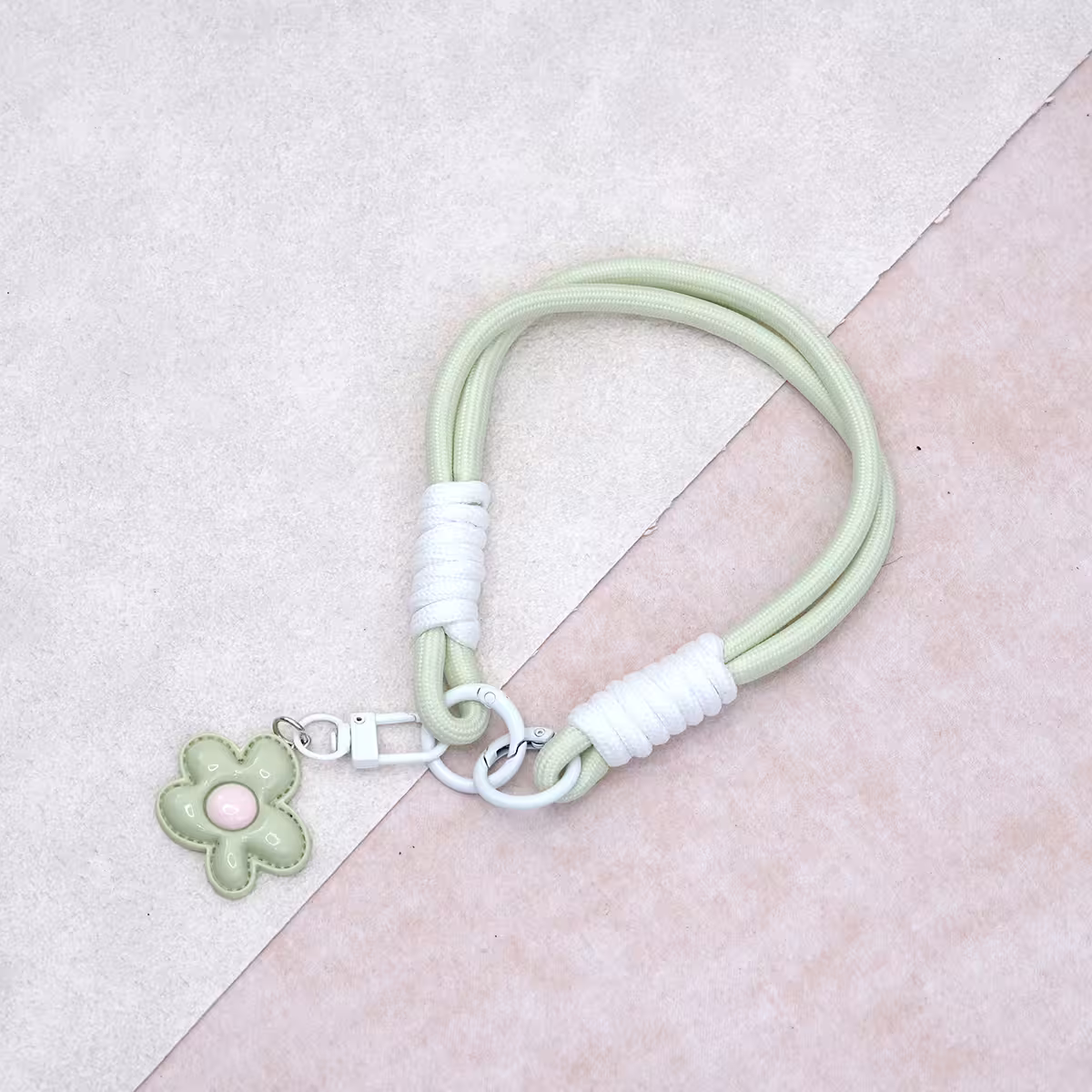 花朵多巴胺&times;手機腕帶掛繩&times;綠色-第3張