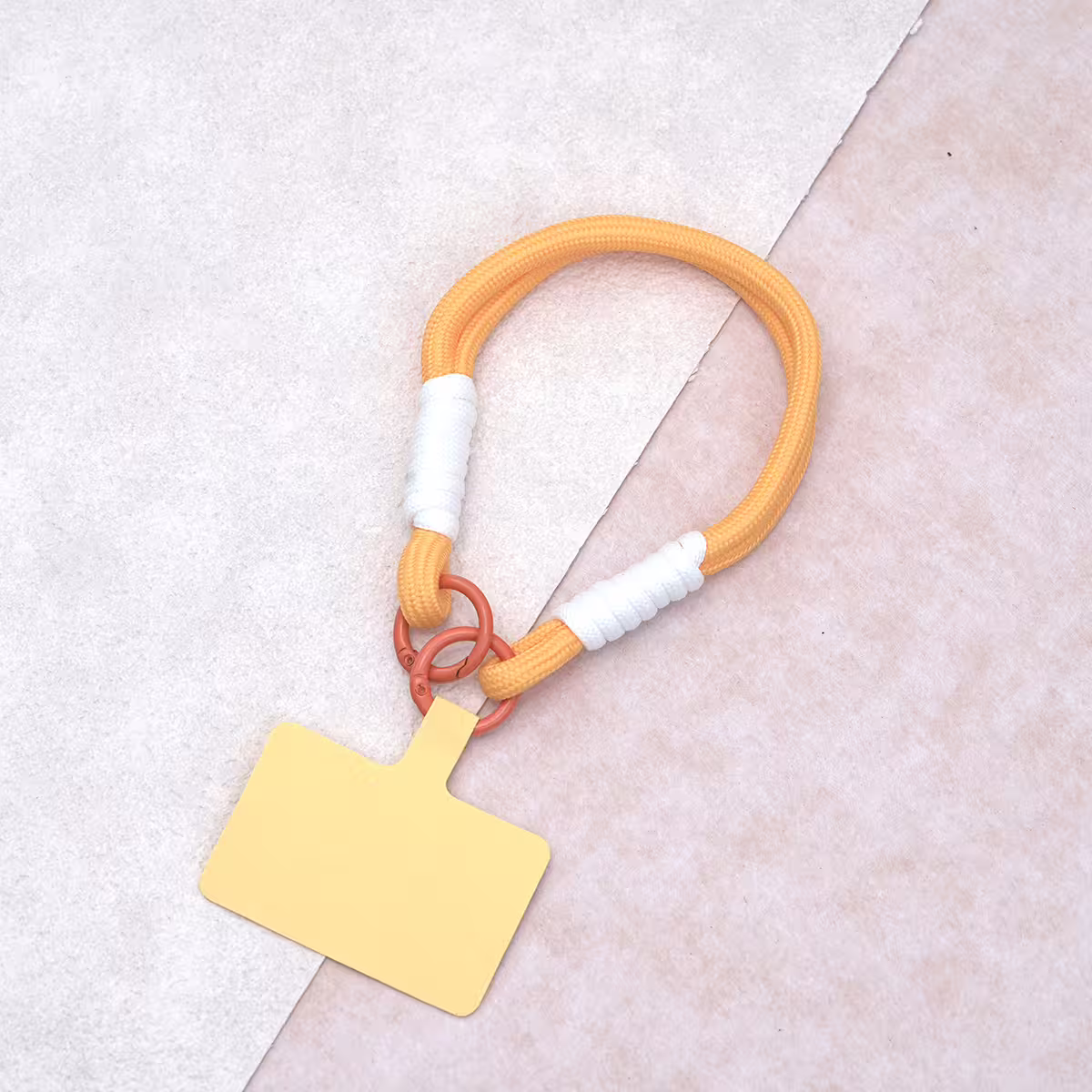 雙線素繩&times;手機腕帶掛繩&times;橘黃-第1張