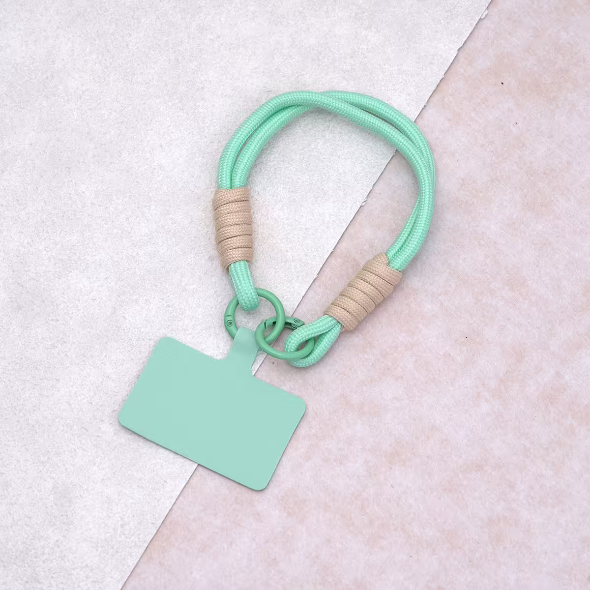 雙線素繩&times;手機腕帶掛繩&times;綠色-第1張