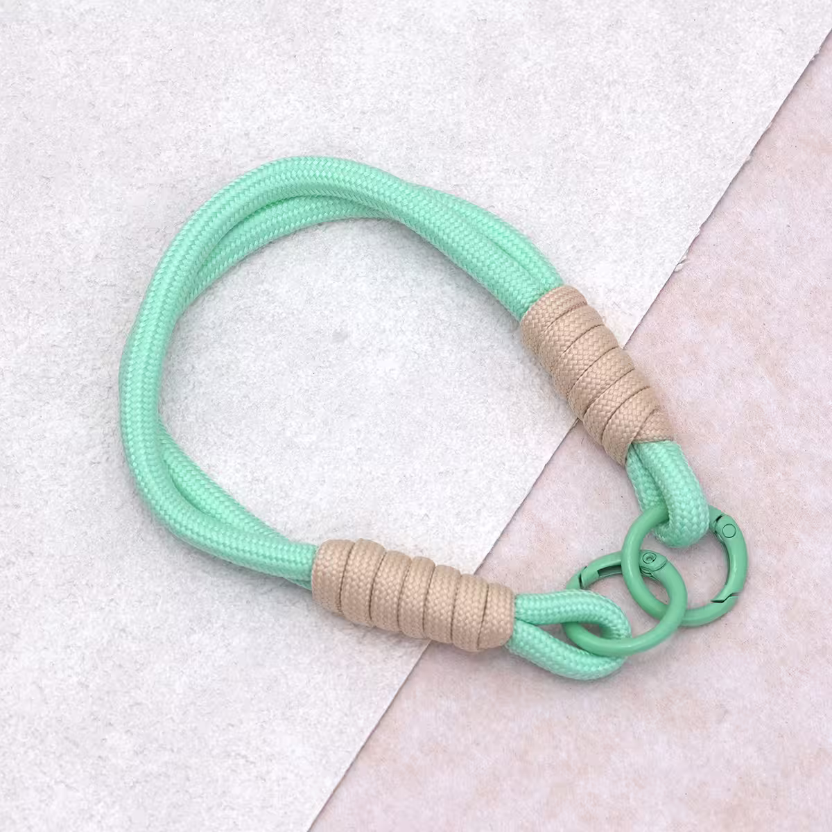 雙線素繩&times;手機腕帶掛繩&times;綠色-第2張