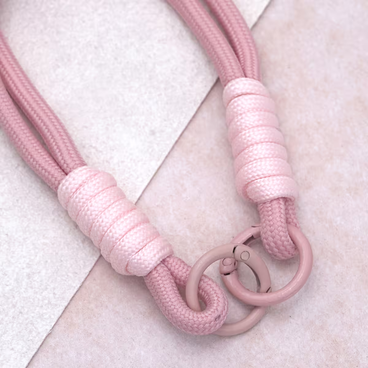 雙線素繩&times;手機腕帶掛繩&times;粉紅-第4張