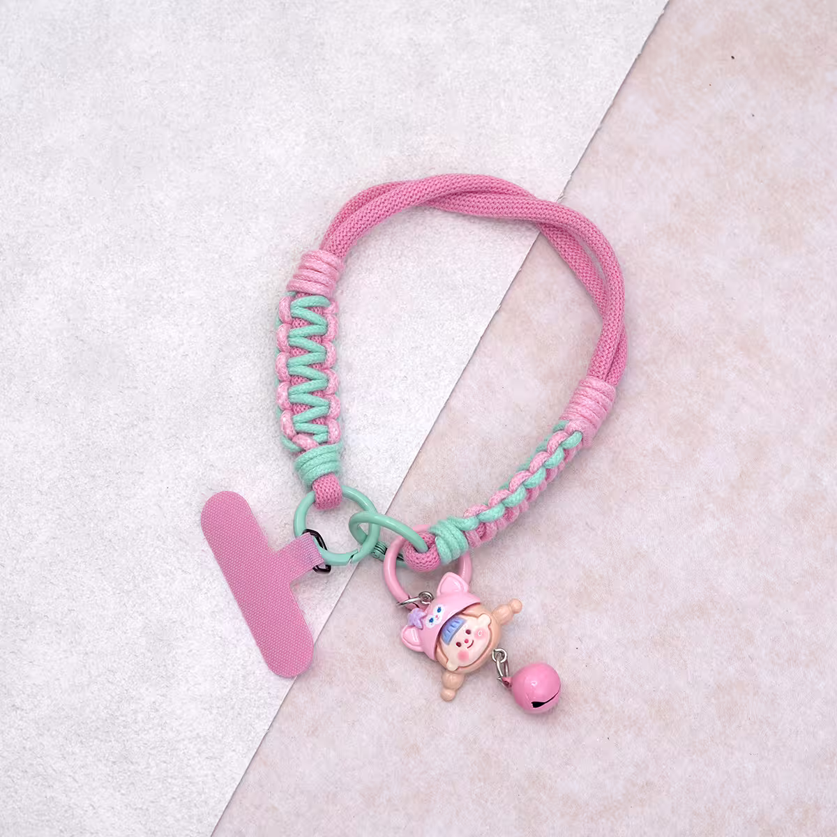 動物女孩&times;手機腕帶掛繩&times;粉紅-第1張