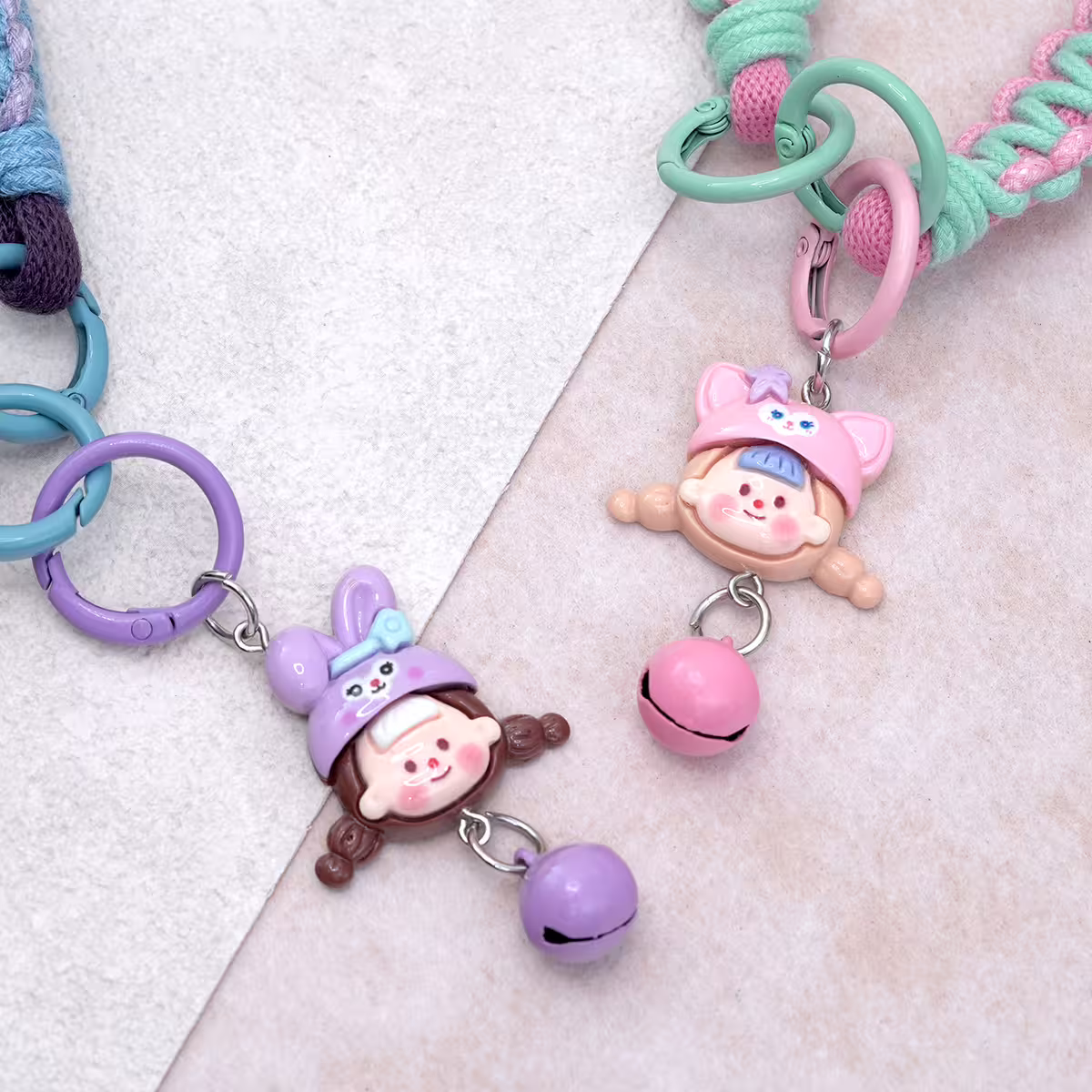 動物女孩&times;手機腕帶掛繩&times;紫色-第5張