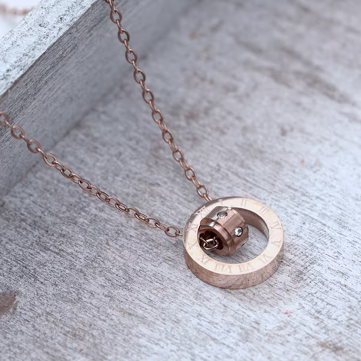 316鋼飾&times;晶鑽羅盤&times;玫瑰金-第1張