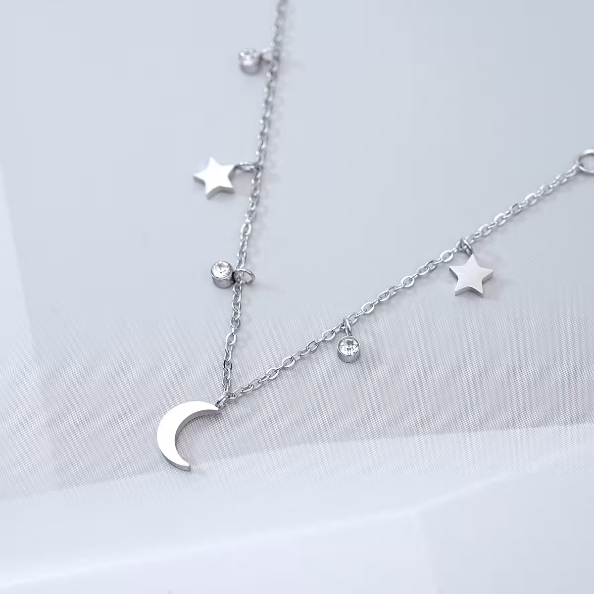 316鋼飾&times;星光月影&times;手鍊&times;銀色-第3張