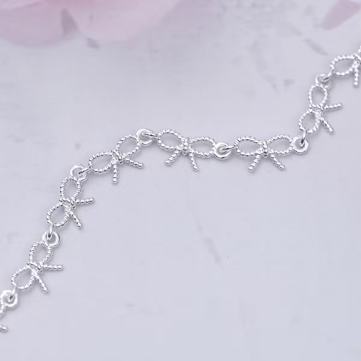 925銀飾&times;小小蝴蝶結&times;手鍊-第4張