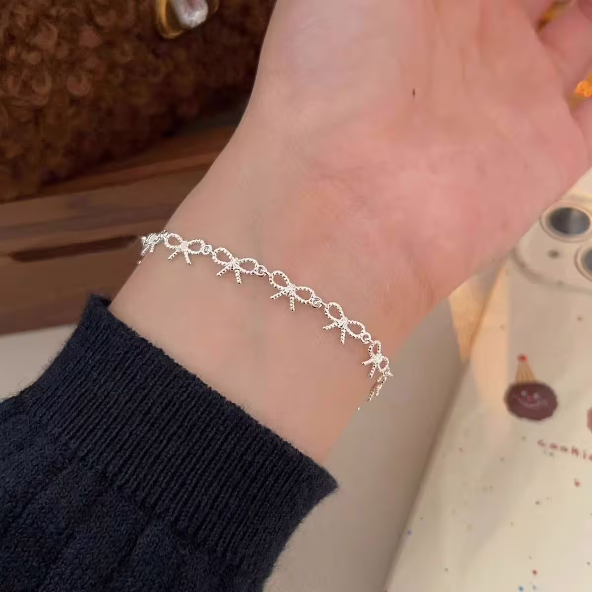 925銀飾&times;小小蝴蝶結&times;手鍊-第5張