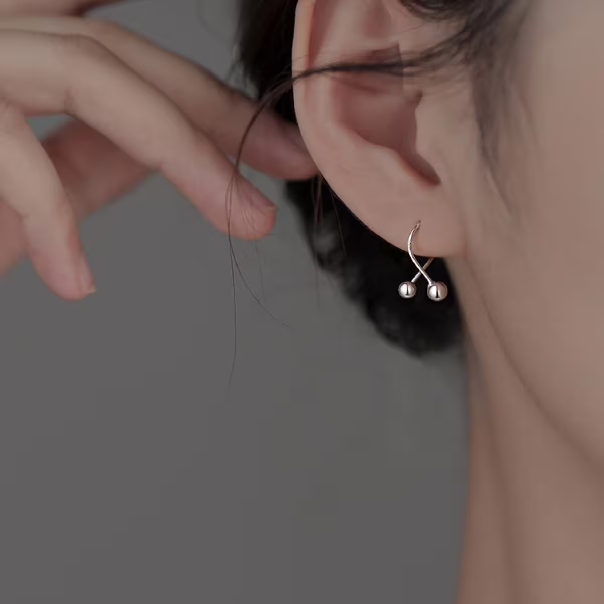 925耳針&times;交叉線&times;轉珠耳環-第6張