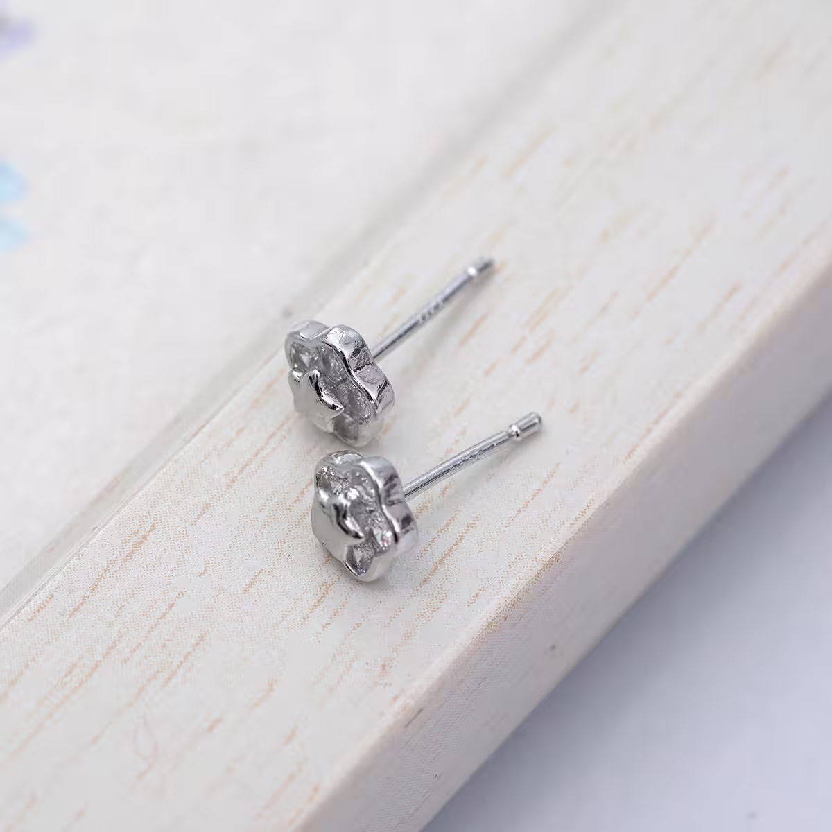 925銀針&times;五芒星梅花&times;耳環-第4張