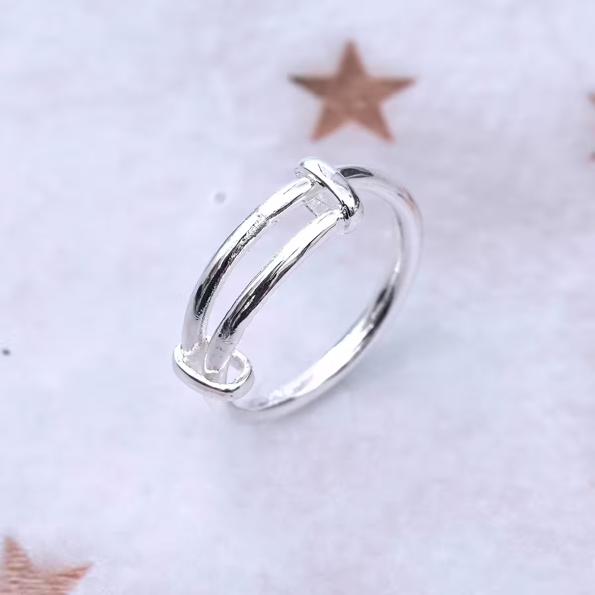 925銀飾&times;極簡伸縮&times;開口戒指-第1張