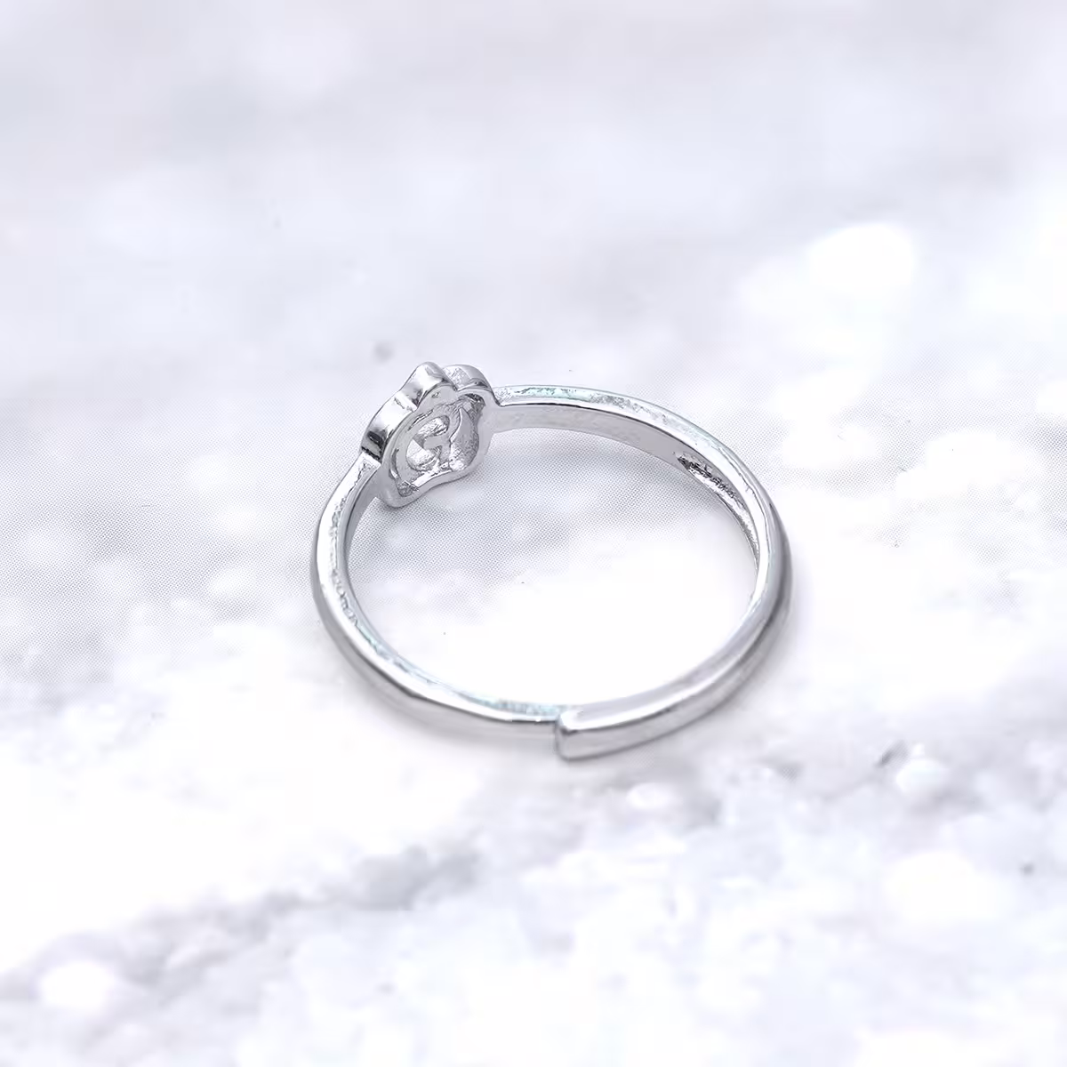 925銀飾&times;鏤空山茶花&times;開口戒指-第5張