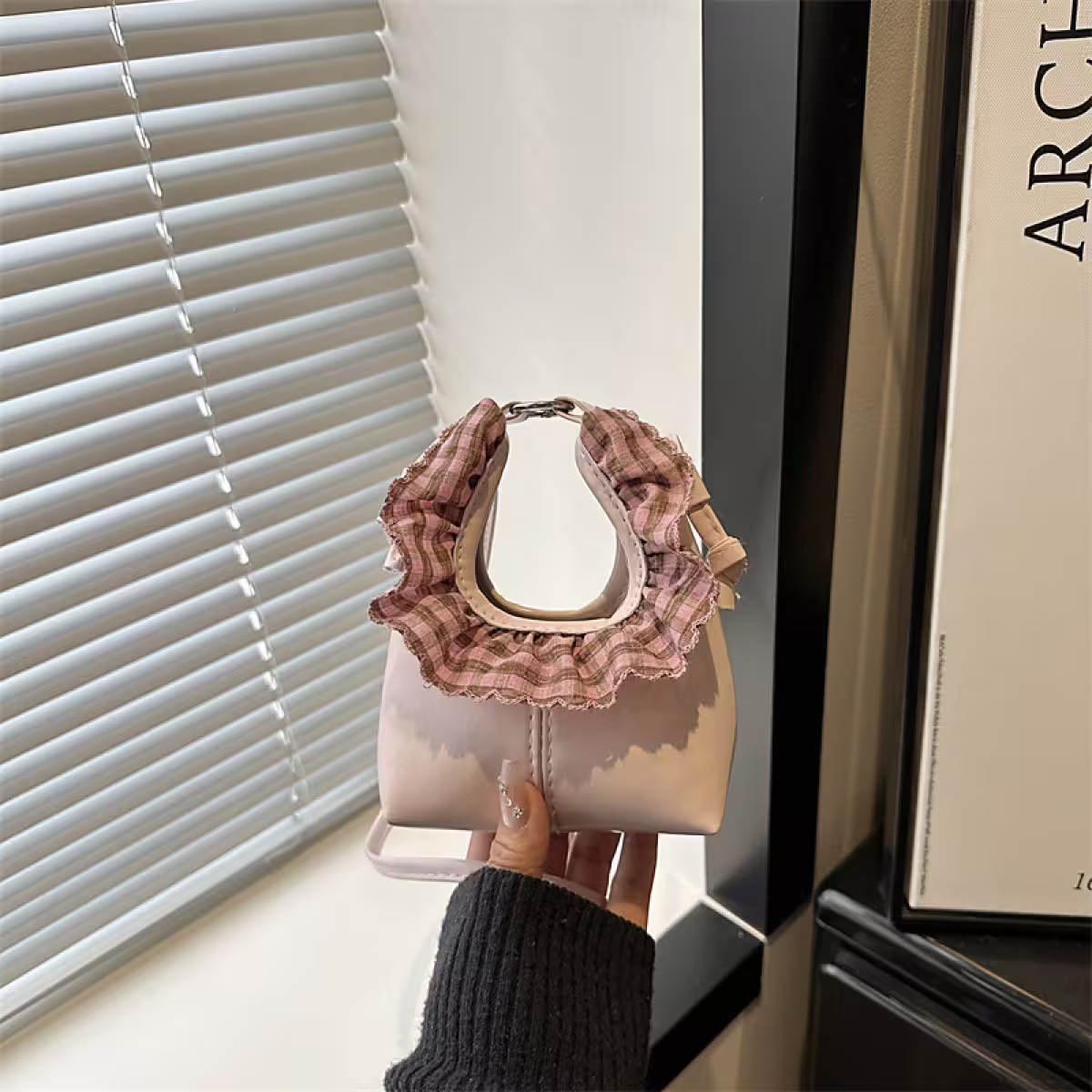 可愛圍裙小廢包&times;斜背包&times;粉紅-第1張