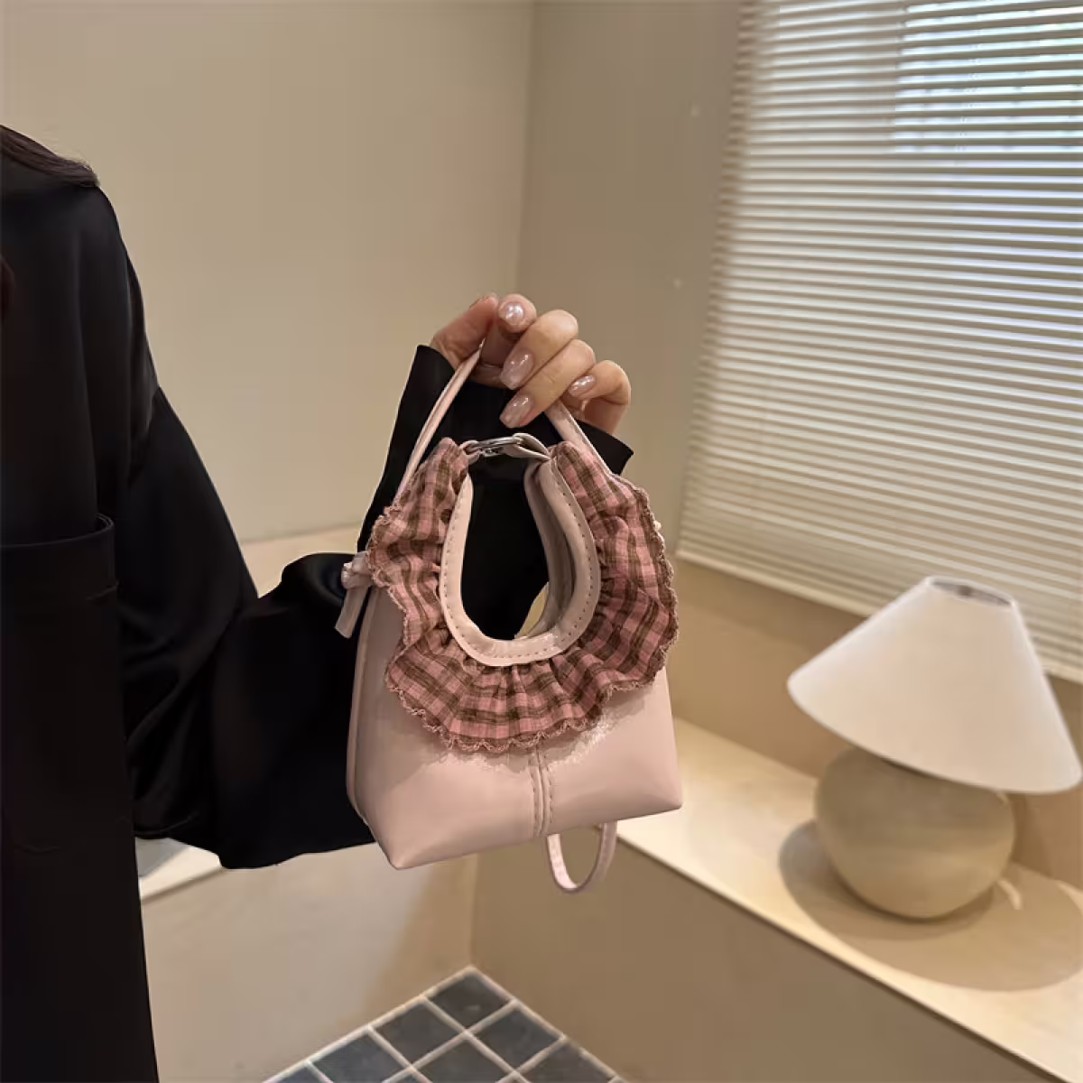 可愛圍裙小廢包&times;斜背包&times;粉紅-第5張