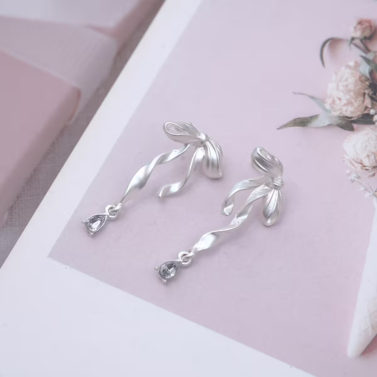 蝴蝶結水滴&times;耳環-第5張