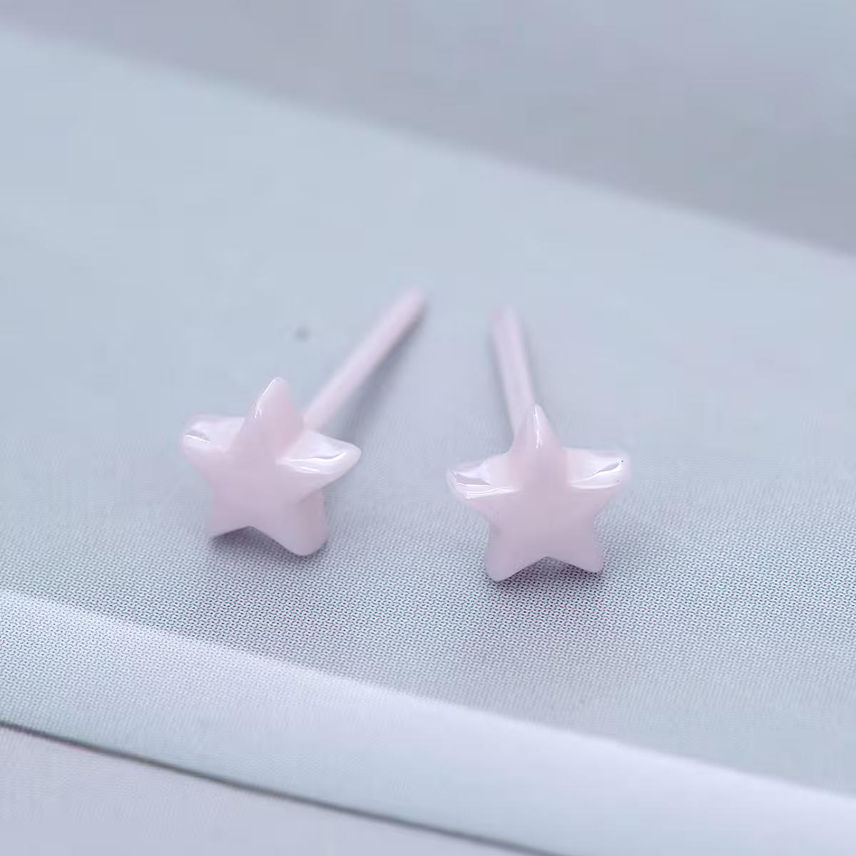 小星星&times;陶瓷&times;養耳棒&times;二套件耳環組&times;粉紅-第3張