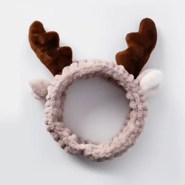 毛絨絨麋鹿×彈性髮帶.avif