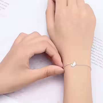 925銀飾×銀杏葉珍珠×手鍊