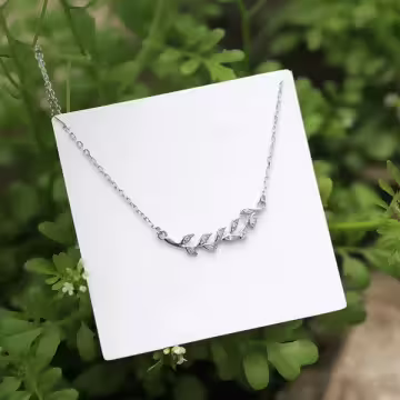 925銀飾×橄欖枝葉×鎖骨項鍊
