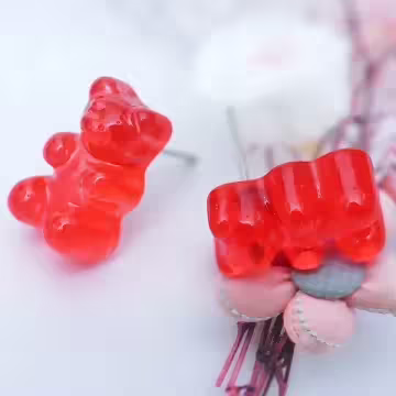 小熊軟糖×吊墜耳環×柳橙橘