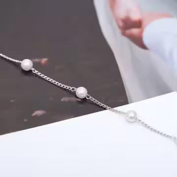 925銀飾×簡約珍珠×手鍊