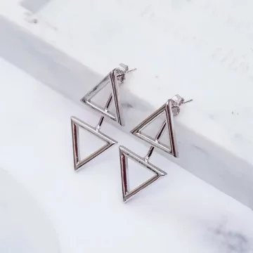 925銀針×雙幾何三角形×後掛式耳針.avif