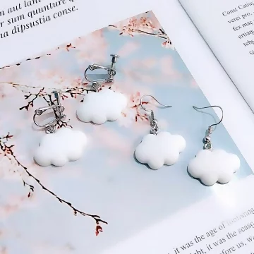 雲朵飄飄×吊墜耳勾×棉花白.avif