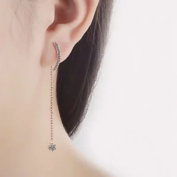 弧線流蘇垂鑽×後掛式吊墜耳環.avif