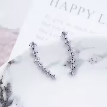 925銀針×一字排鑽×耳針