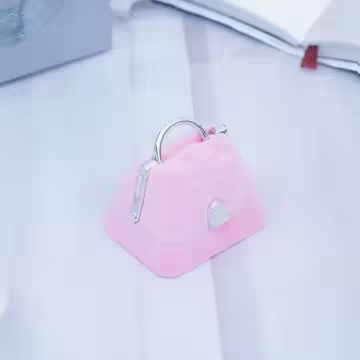 粉紅口金包×適用戒指/項鍊/手鍊×絨布盒