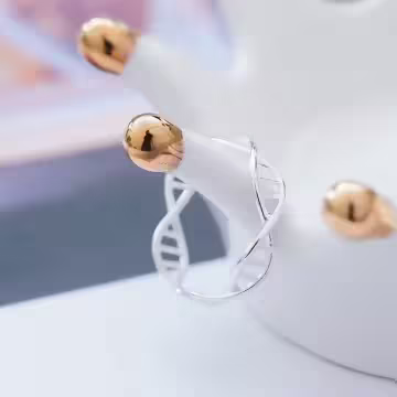 925銀飾×DNA染色體×開口戒指