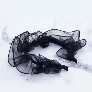 黑蕾絲珍珠×髮箍